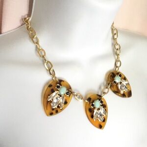 Faux Tortoise Shell Necklace